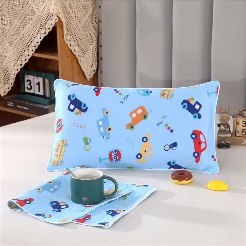 Cartoon Children's Pillowcase Cotton Four Season Home Children's Pillowcase Kindergarten Nap Pillowcase Baby Bedding Pillowcase