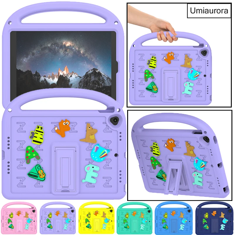 For IPad Mini A17 Pro 9.7 10.2 10th 10.9 11th A16 12th Gen A19 Air 11 inch M3 M4 M5 Kids Shockproof EVA Case Stand Tablet Funda