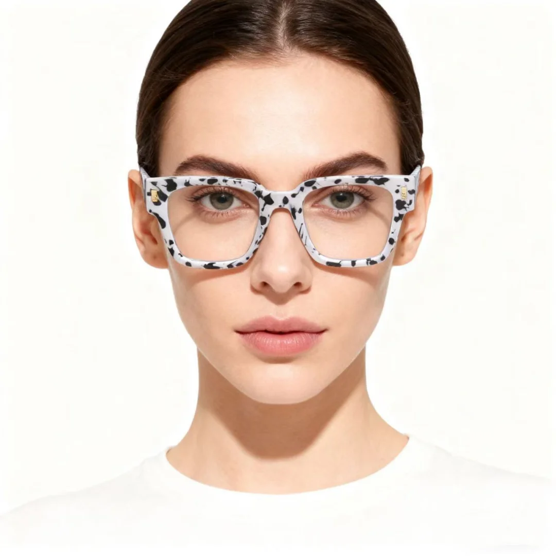 

Square Reading Glasses Classic Fashion Anti-Blue Light Reading Eyeglasses Foldable Comfortable Presbyopia Eyewear