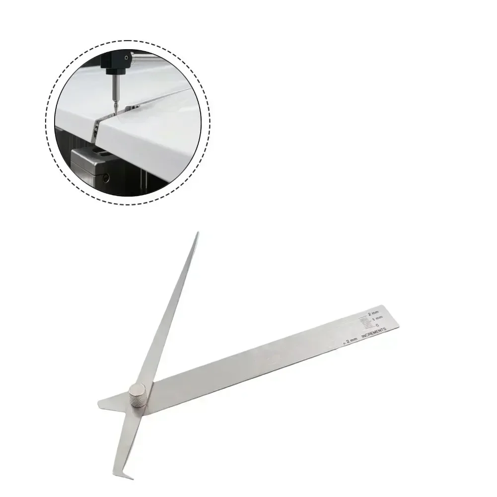 Stainless Steel Weld Height Angle Template V WAC Gauge 0-2mm Metric Undercut For Test Measurement Tool Accessory
