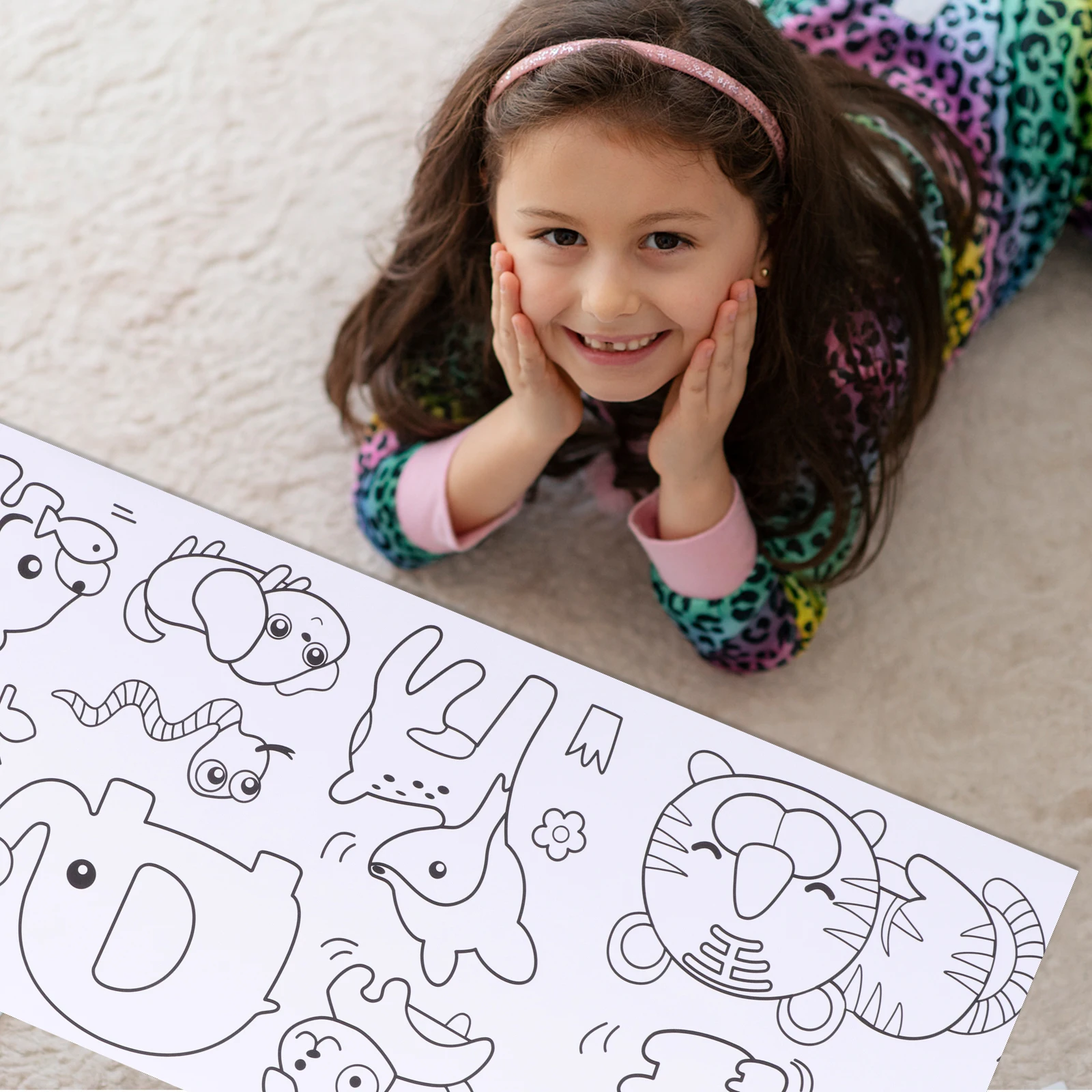 

Painting Supplies Graffiti Scroll Child Drawing Paper Sketch for Children Coloring