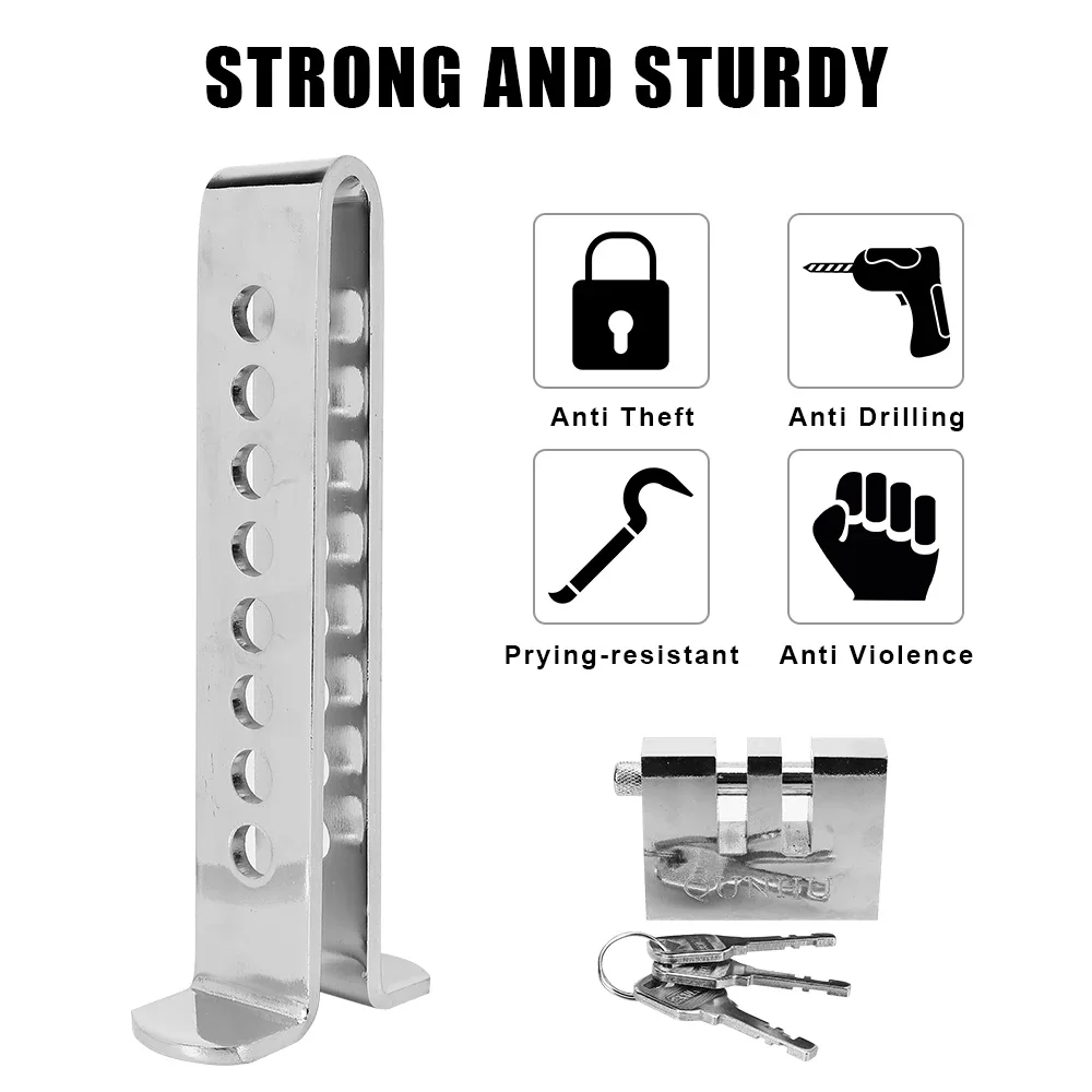Bloqueio de embreagem do carro bloqueio de pedal de freio automático acessórios do carro universal aço inoxidável acelerador de segurança ferramenta anti-roubo