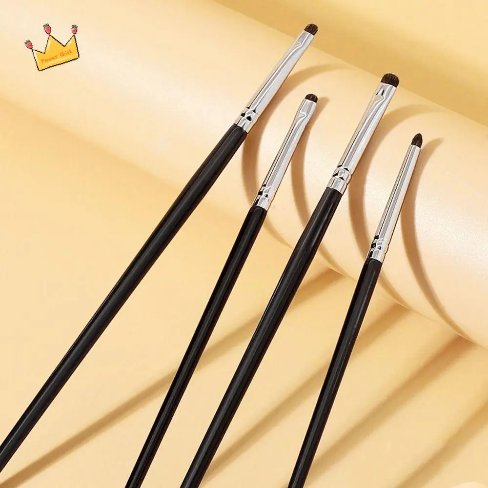 

Horse Hair Fine Eyeshadow Brushes Ultra Thin Soft Smudge Makeup Brush Lying Silkworm Detail Gel Eyeliner Brushes Cosmetic