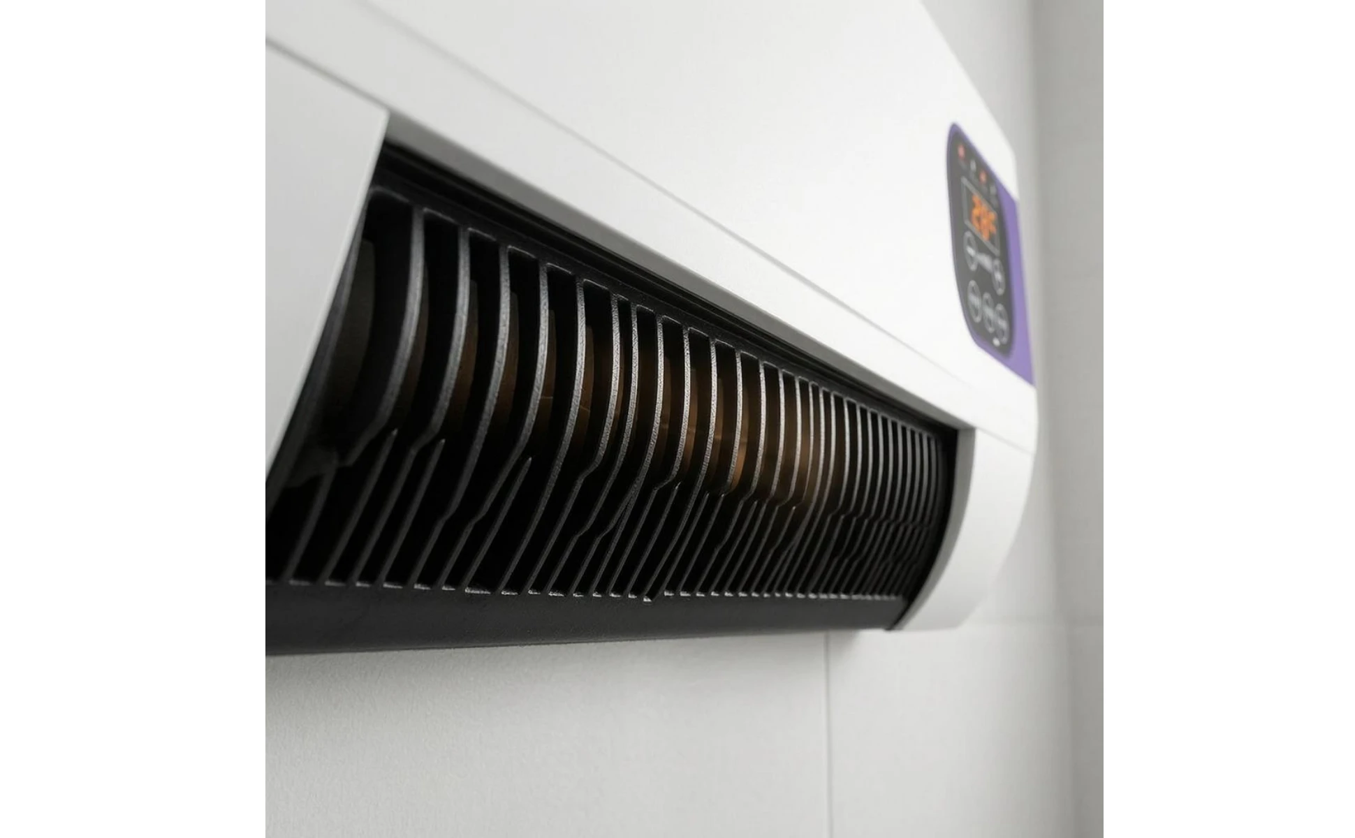 Wall-Mounted Electric Heater 2000W Electric Wall Heater Home Heating White Black Grille Wall-Mounted Electric Heater 2000W Electric Wall Heater Home Heating White Black Grille