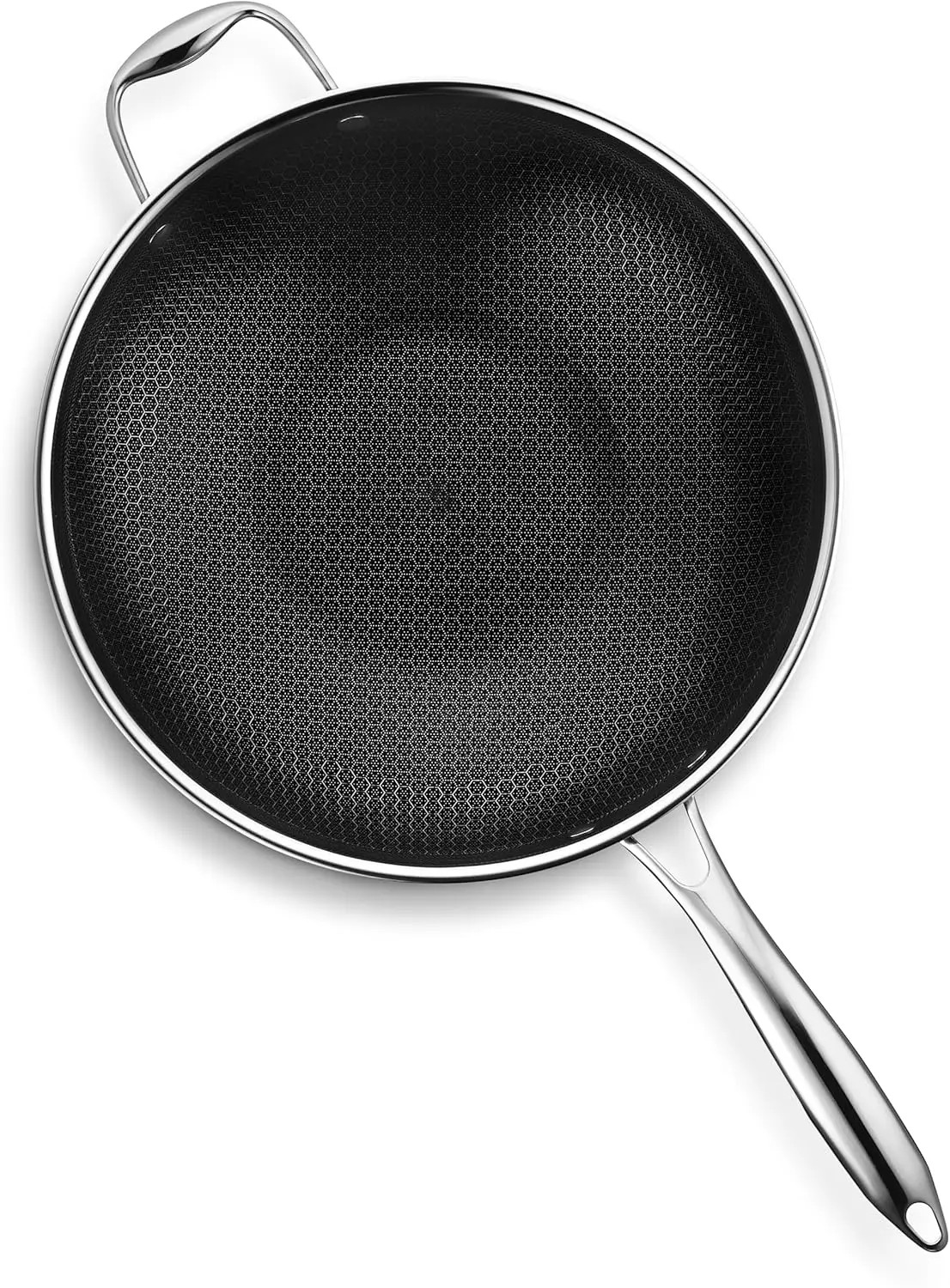 12-Inch Wok, Stay-Cool Handle, Dishwasher and Oven Safe, Compatible with All Cooktops, Induction Ready