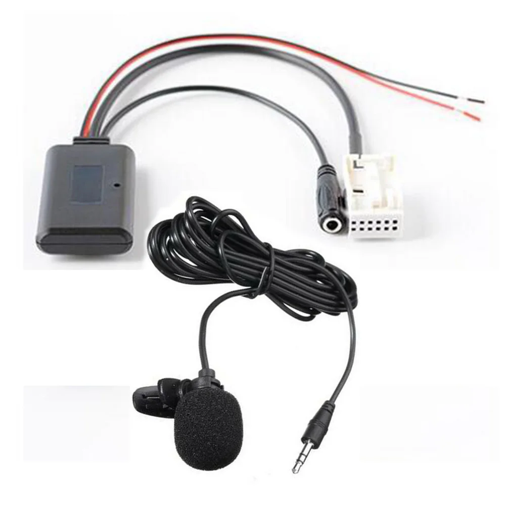 

Car Hand-Free Driving Cable For BMW E60 E63 E64 E66 E81 E82 E70 E90 Bluetooth Adapter with Microphone and AUX Jack