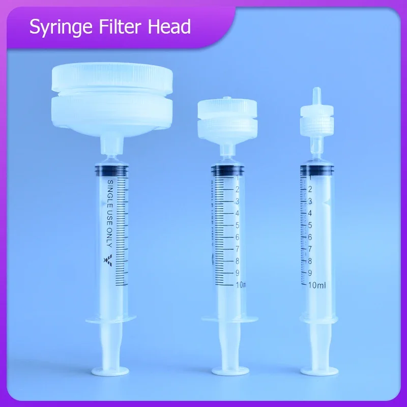 

PP Syringe Filter Head 13mm/25mm/50mm Removable Needle Filter Head Reusable Replaceable Membrane Filtration Without Membrane