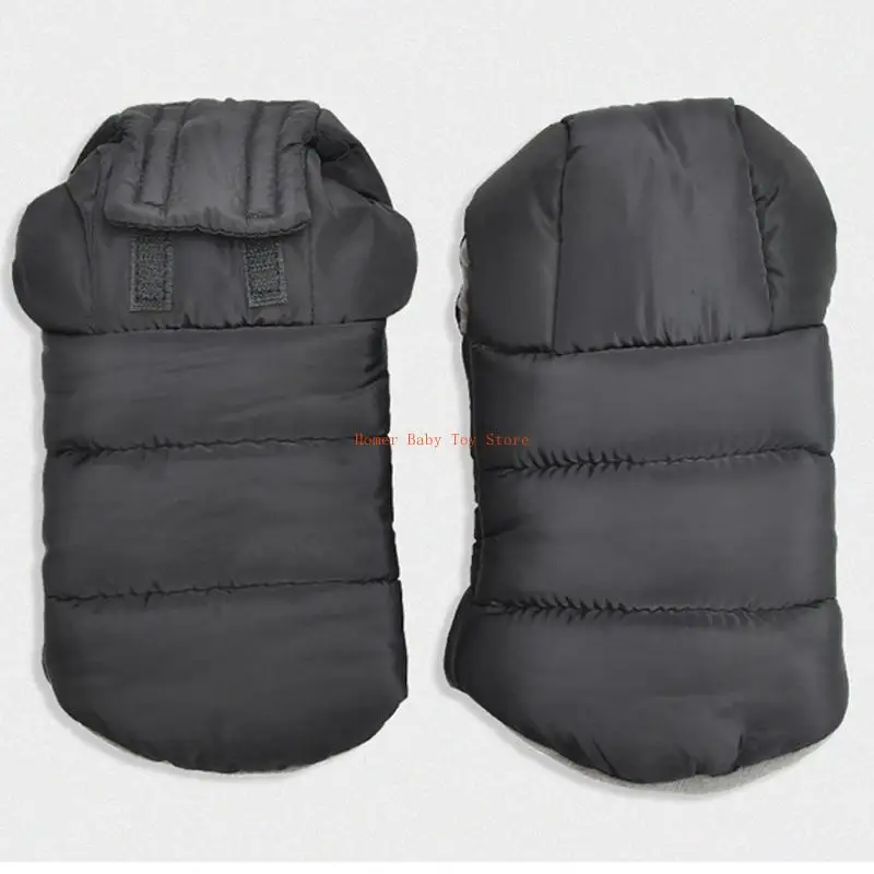 

J0PF for Extra Thick Winter Warm Stroller Gloves Warmmuffs Waterproof Anti-Freeze Cold Weather Hand Muff Kids Baby Pram Hand