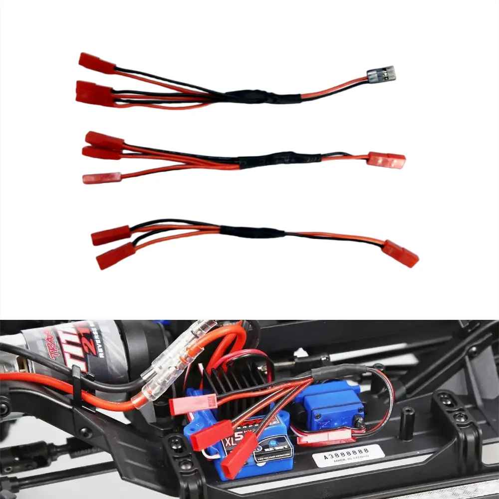 Câble trois en un, alimentation externe, câblage externe JST pour voiture de course RC 1/10 Defender Traxxas Trx4 TRX-6 Tactical Unit Bronco