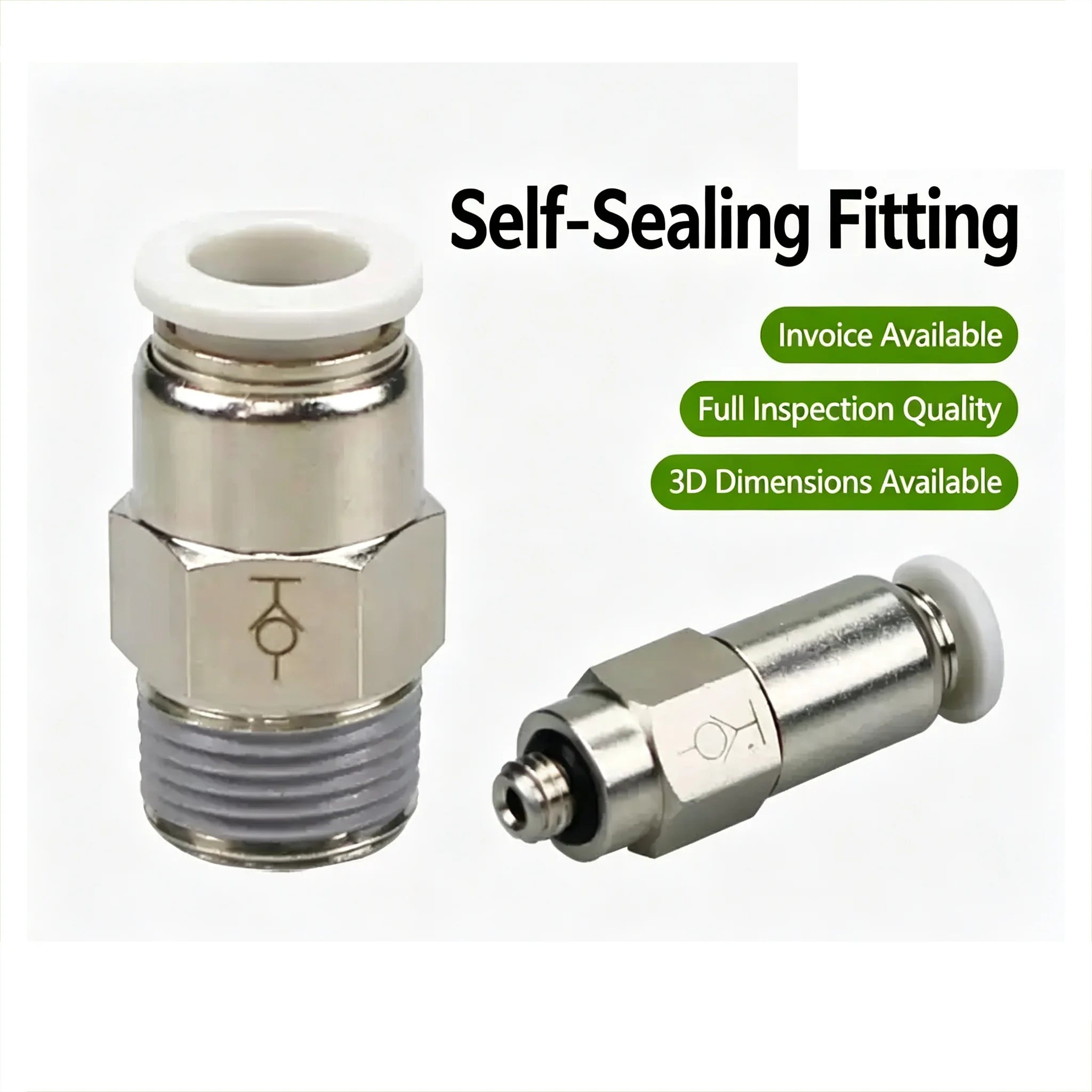 One Way Non-return Valve One Touch Qucik Pipe Fitting 4mm 6mm 8mm 10mm M5 1/8