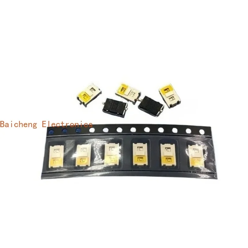 10PCS Equipped with blue and blue dual color light, touch sensitive button switch with blue light, 4 * 6 * 2.5 patch, 6-pin
