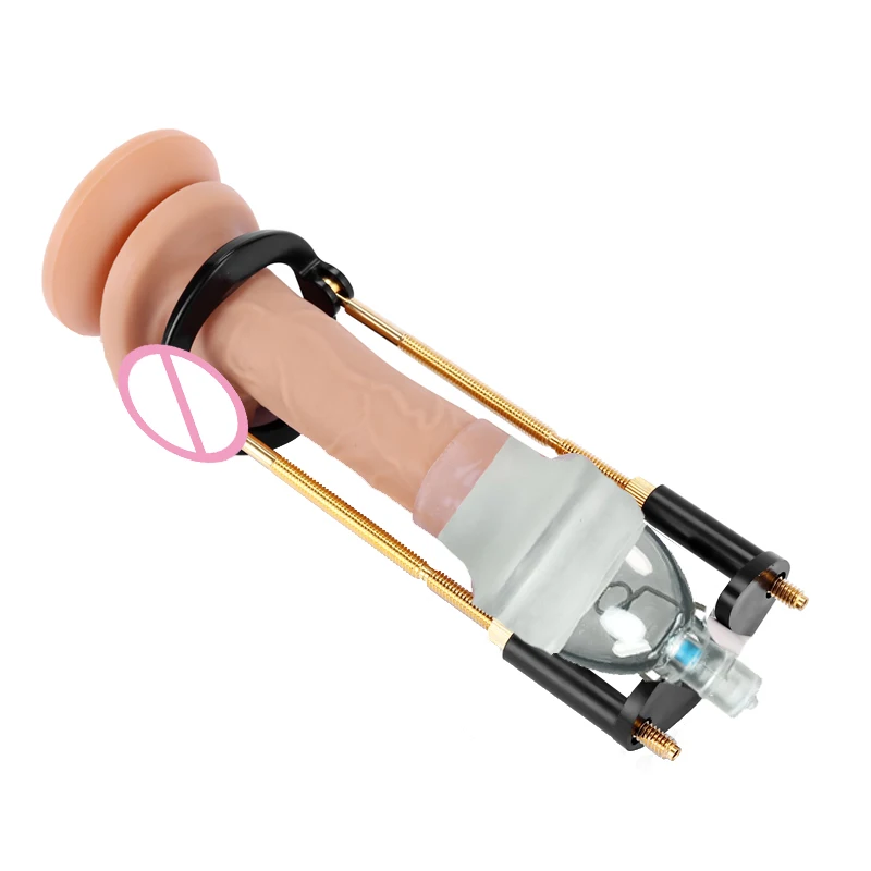 Male Enlarger Stretcher Tension Traction Correction Bending Penis Pump Sex Toys Men Dick Vacuum Cup Extender Enlarger Trainer