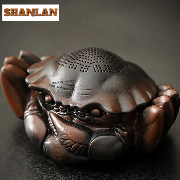 Purple Clay Crab Tea Separator Infusor Antique Herbal Tea Tea Strainer Dispenser Tea Soaking Tea Filter Tea Items Supplies Craft