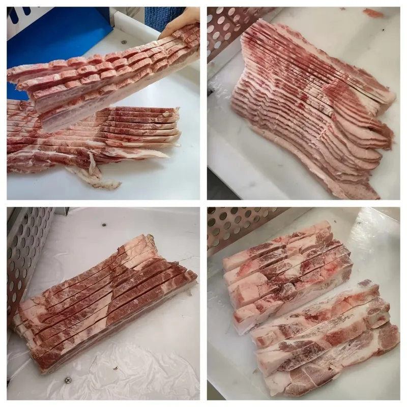 

Wholesale 220v New Chicken Beef Pork Meat Slicer Cleaver Frozen Meat Roll Slicing Machine For Kitchen Use Restaurant Farm