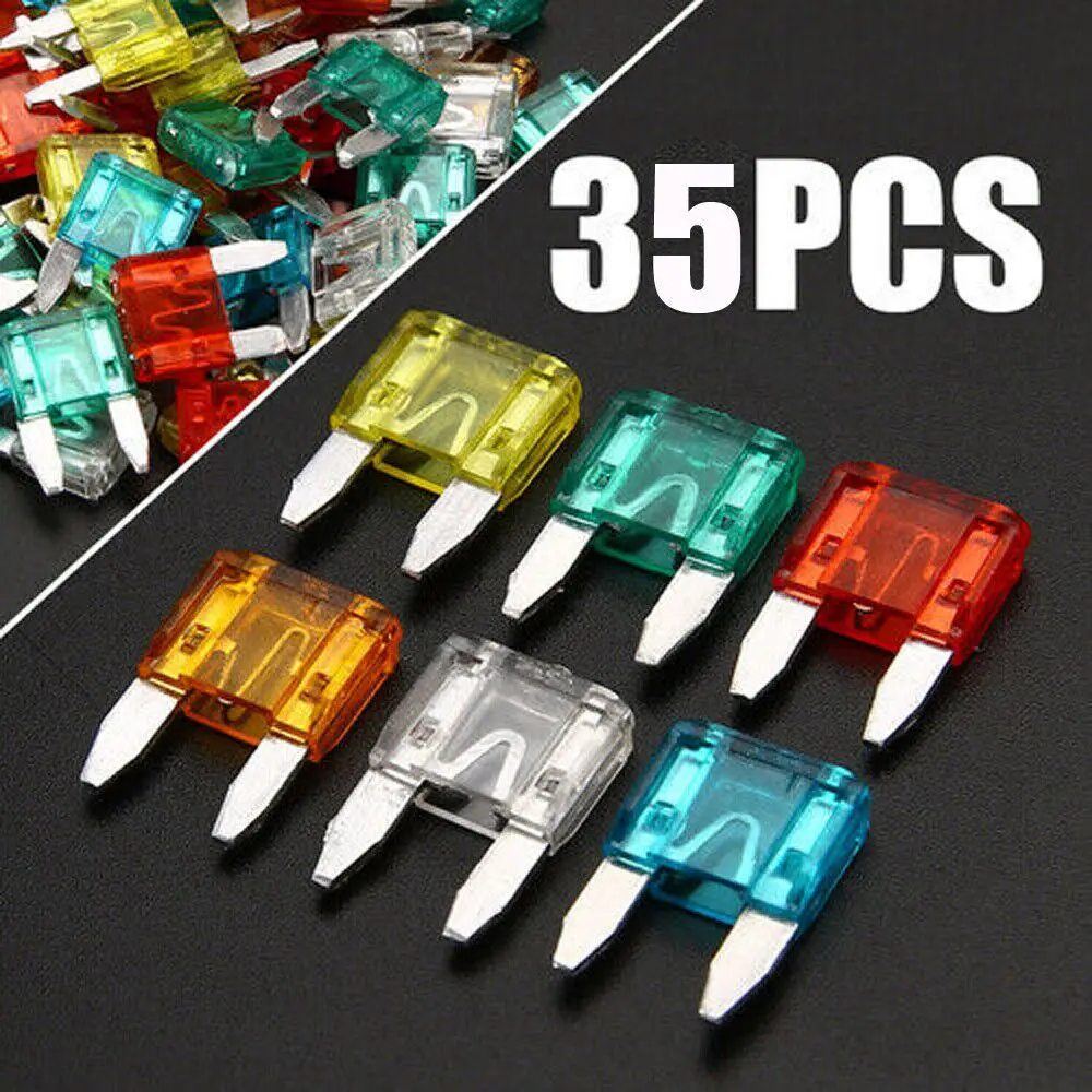 35X Universal Micro Mini Blade Fuses For Auto Car Truck 5A 10A 15A 20A 25A 30A