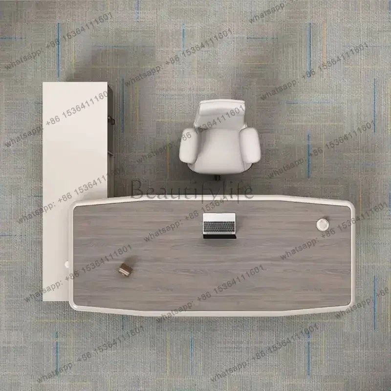 Factory Direct Sales Manager Vintage Office Desks Decoration Style Corner White Office Desks Modern Luxury Study Scrivania Small