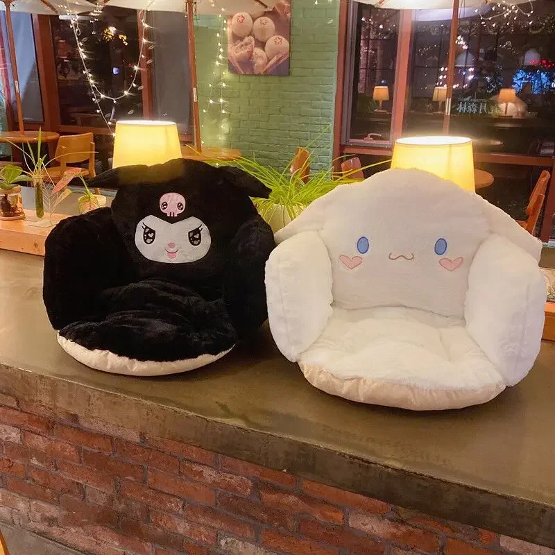 

45 см Sanrio кавайная мультяшная аниме серия Cinnamoroll Kuromi поясная подушка сиденья плюшевая кукла для маленьких мальчиков и девочек праздничный подарок