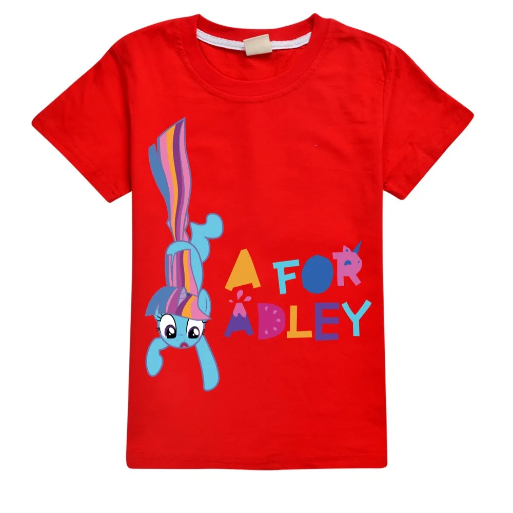 

A for Adley Kids T-Shirt Boys Girls Funny Clothes Fashion Children's Anime Costume Summer Tops Baby T Shirts Tee 2-16Y
