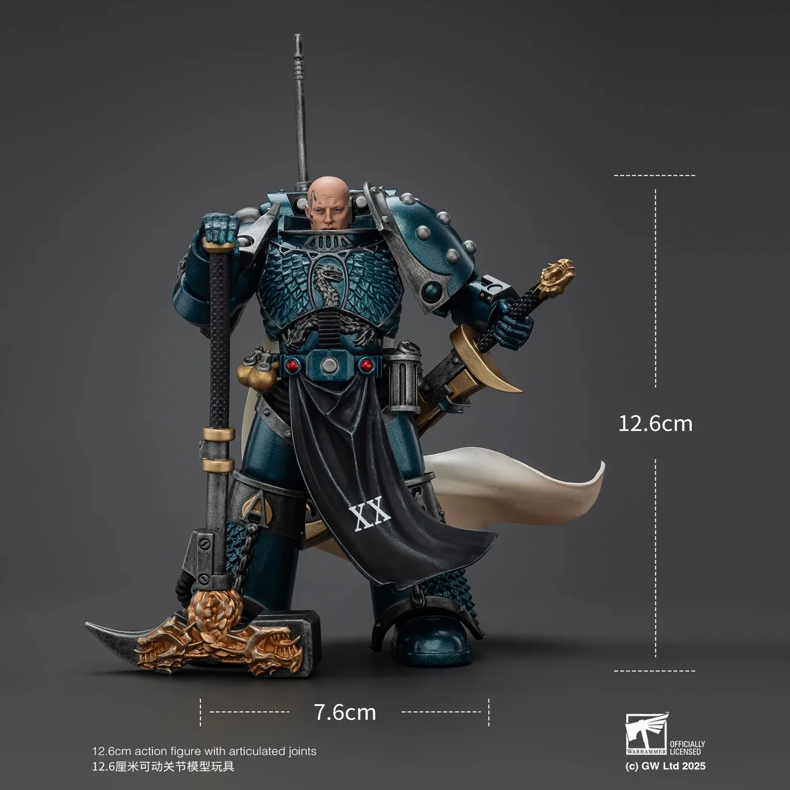 

JOYTOY Warhammer 40K Alpha Legion Harrowmaster Armillus Dynat 1/18 Action Figures Game Character Model Kids Adults Creative Gift