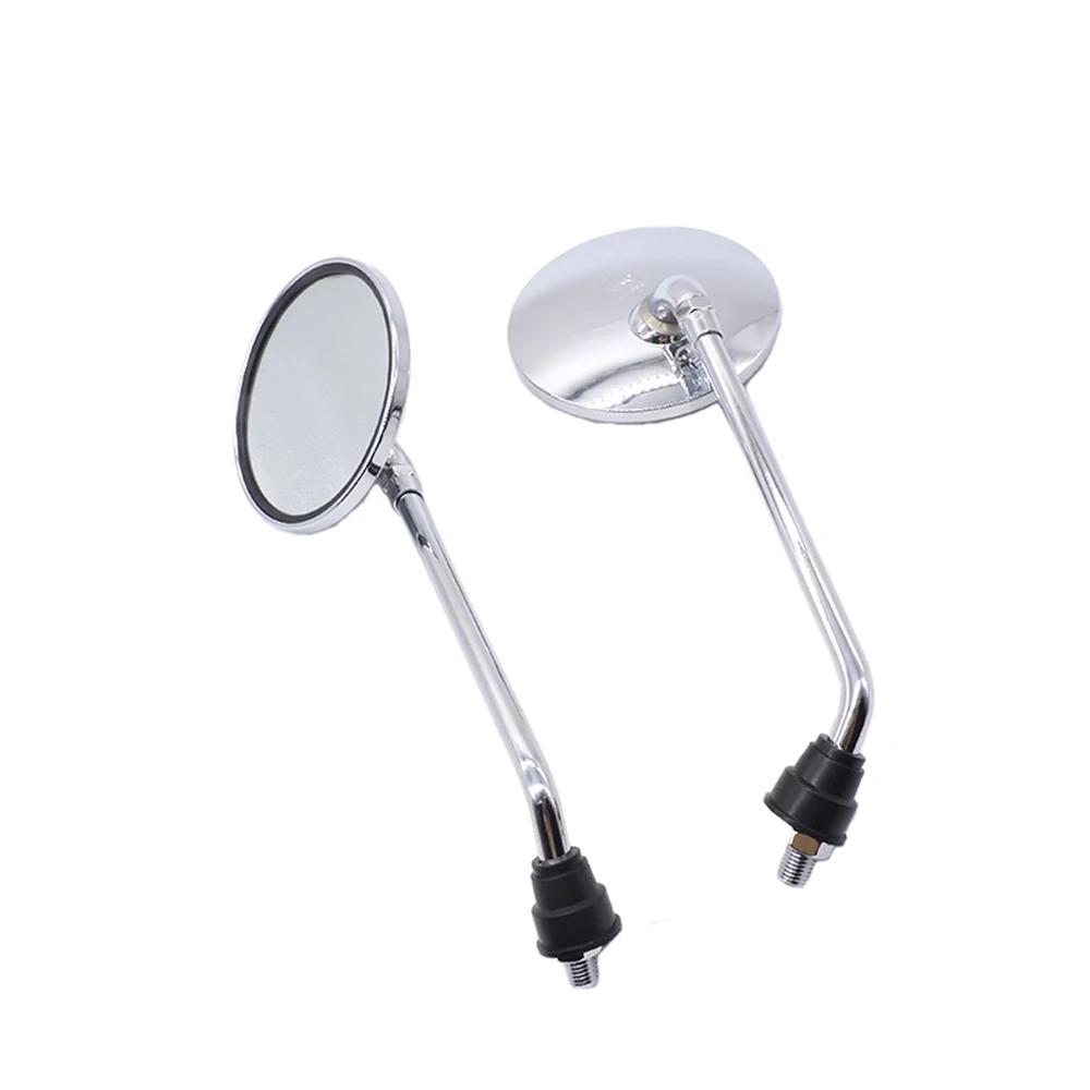 Motorcycle Universal 10mm Scooter E-Bike Cafe Racer Retro Rear view Mirrors For Honda CB 350 450 500 550 600 650 900 750 Chrome