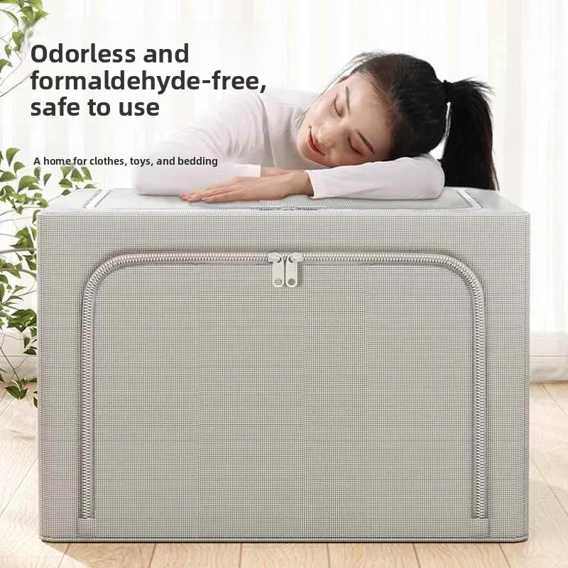 Nieuwe Thiened Ox Doek Opbergdoos Stof Kunst Waterdichte Pure Kleur Serie Organizer Box Thuisgebruik Stabiele Opbergdoos