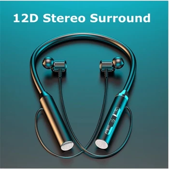 Bluetooth Earphones Wireless Headphones Magnetic HIFI Sport Neckband Neck-hanging TWS…
