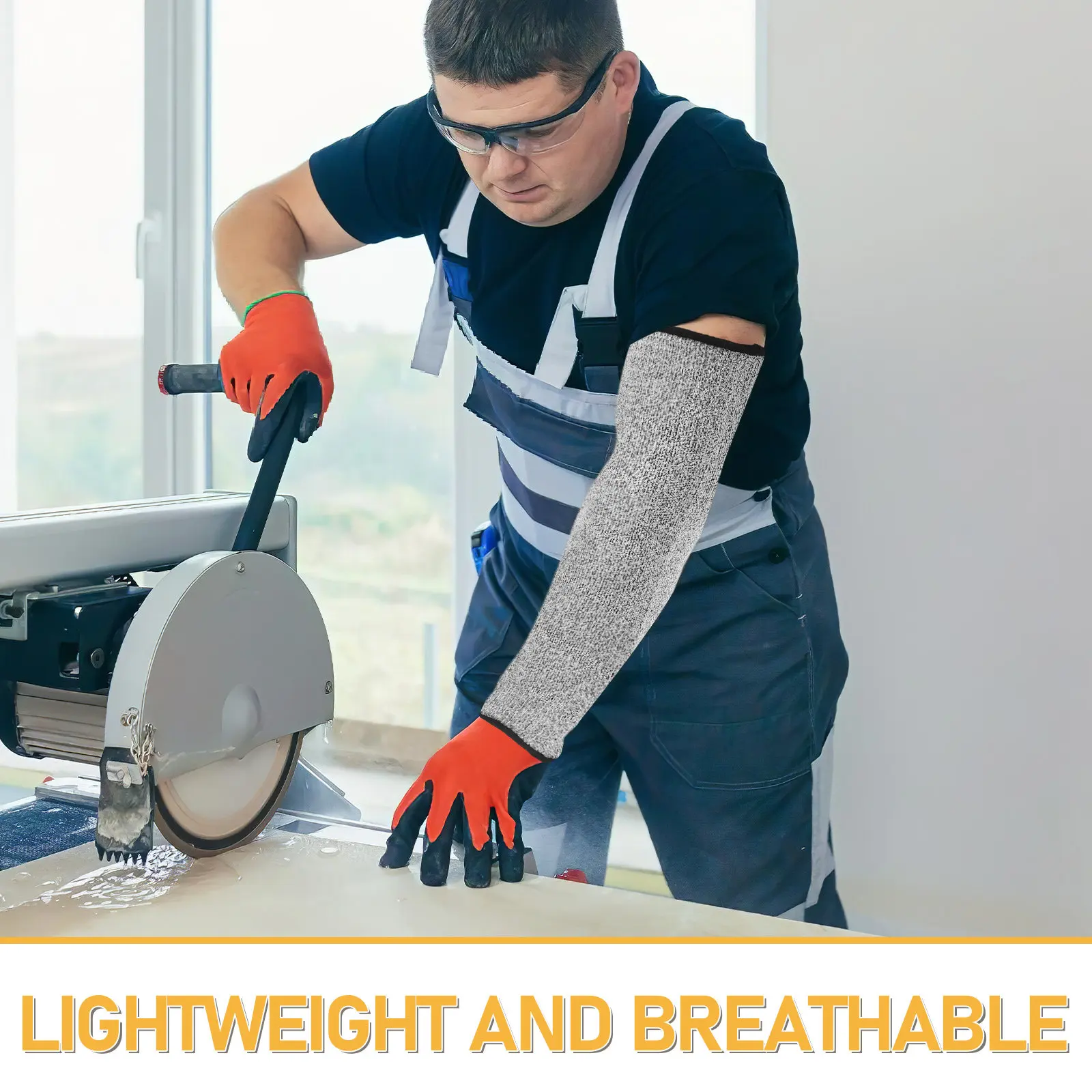 4Pcs Protective Cut Resistant Arm Sleeves High Strength Forearm Guards for Industrial Work Gardening Welding Arm Protection