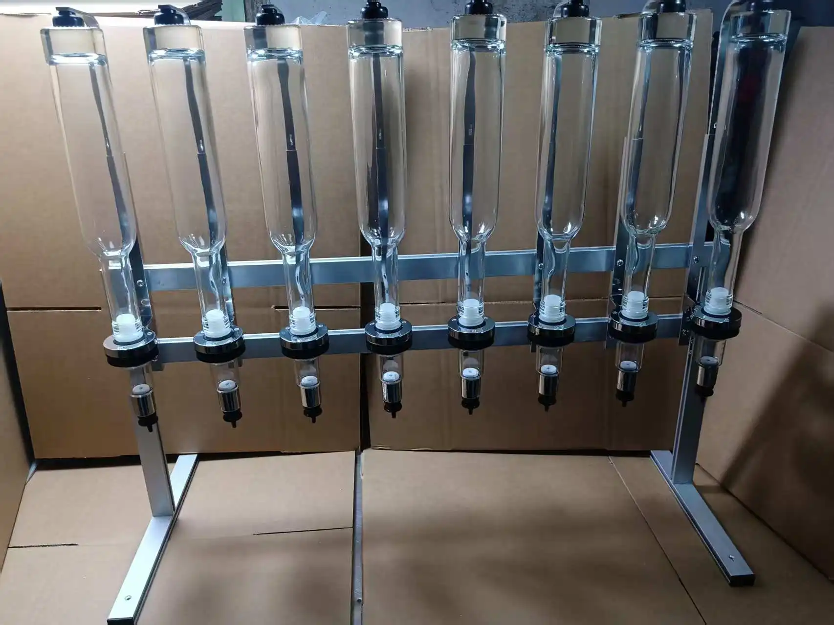 Original Scent Bar Experience Table Metal Stand 6/8/12 Heads 375/500ml Personalization Perfume Dispenser with Pressing Sprayer