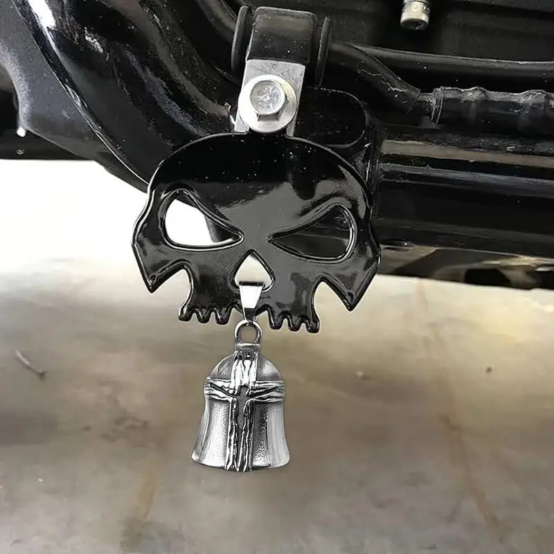Motorcycle Guardian Bell Stainless Steel Keychain Guardian Bell Portable Novelty Riders Bell Dangling Decoration For Road