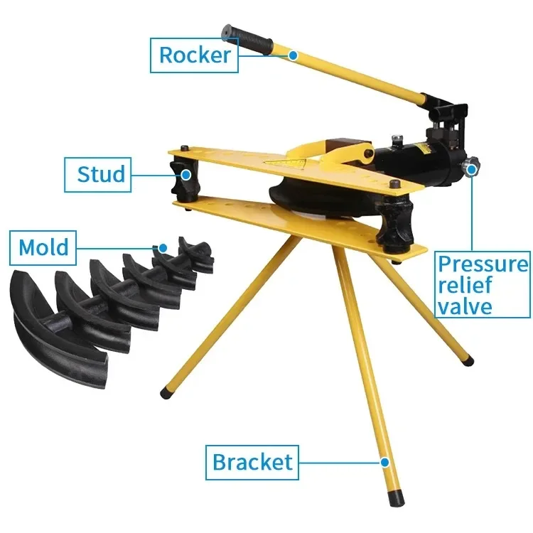 Easy to Operate SWG-4 Roller Type Split Tube Bending Machine Metal Pipe Bender Manual Pipe Bending Machine