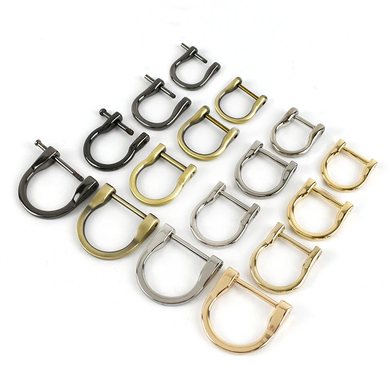 

5/10Pcs Meetee 14-25mm D Ring Metal Buckle Detachable Screw Clasp Bag Strap Connect Hook Handbag Carabiner Clip DIY Accessories