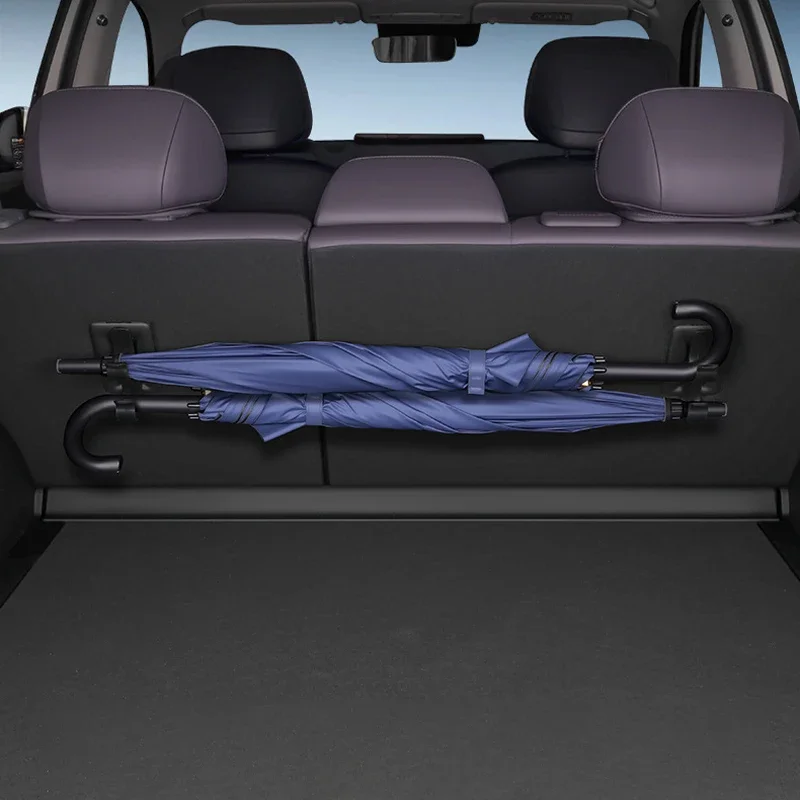 Space Saving Car Trunk Umbrella Mount Hook, Durable Storage Bracket, Convenient Holder for Long & Compact Umbrellas