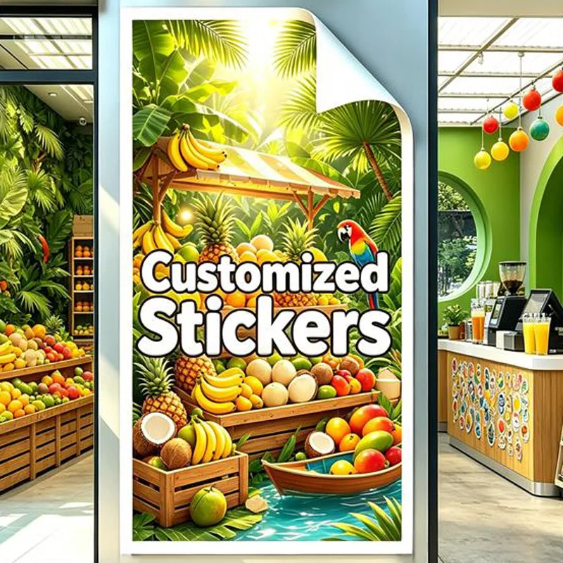Any Size 100cm Custom Sticker Massage Parlor Shop Hotel Club Warning Message Hamburger Shop Commercial Advertising Promotion