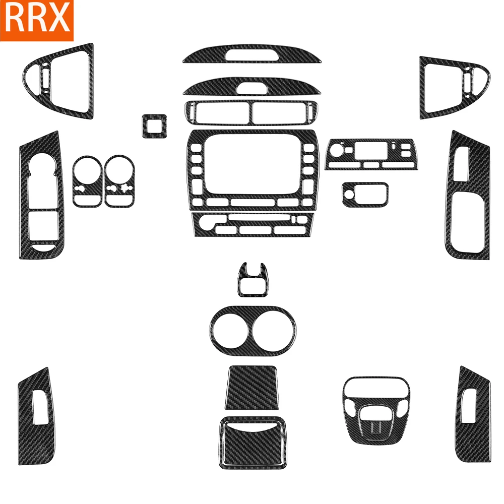 For Jaguar X-TYPE 2001-2009 Real Carbon Fiber Stickers Central