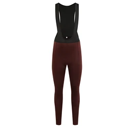RISESBIK Winter Cycling Bib Pants Thermal Fleece Men's Cycling Bib Tights Cold Weather Bicycle Long Pants High Density Padded