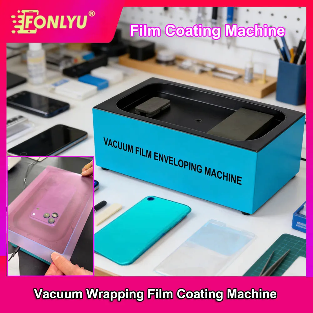 

Автоматическая машина для нанесения вакуумной пленки на мобильные телефоны FONLYU 360, машина для полной ламинации и изменения цвета корпуса телефона