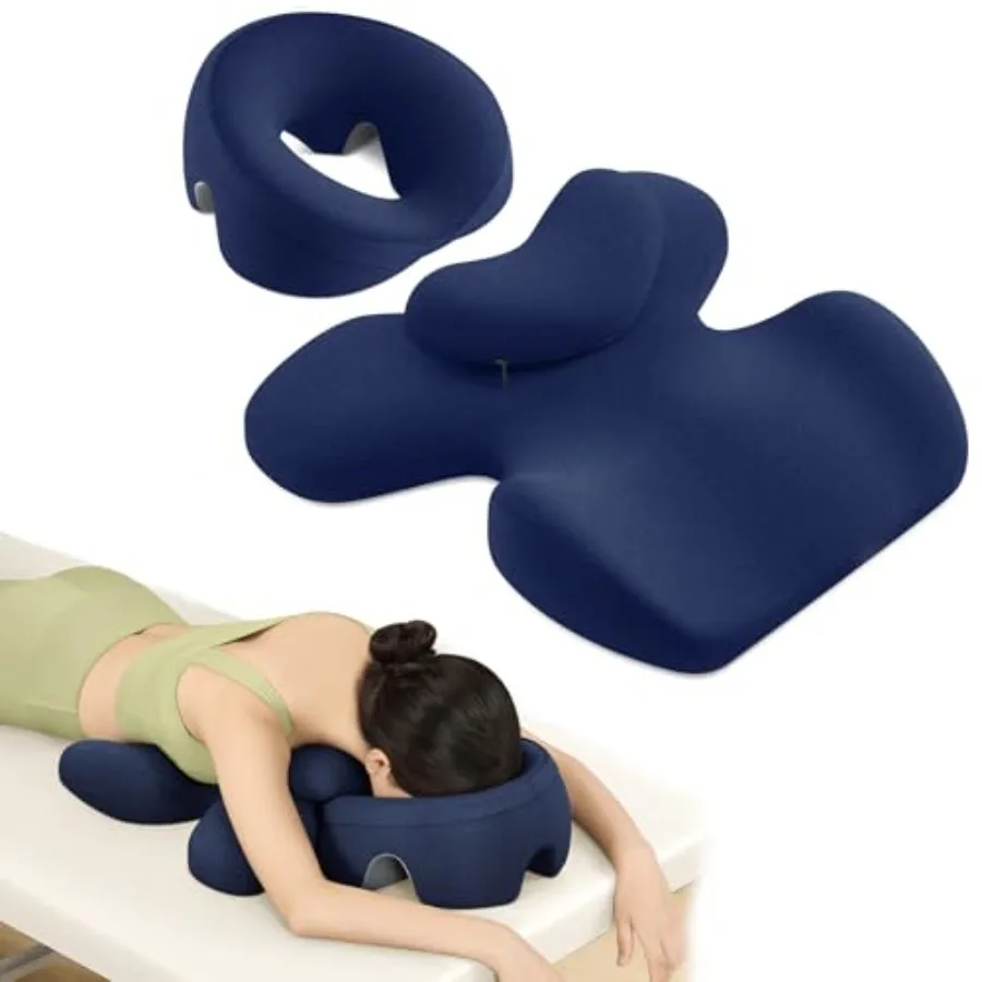 

Prone Massage Pillow a Chest and face Support Sleep Pillow is Suitable for Massage SPA and Sleep. Face Down for Eye Surgery Aft