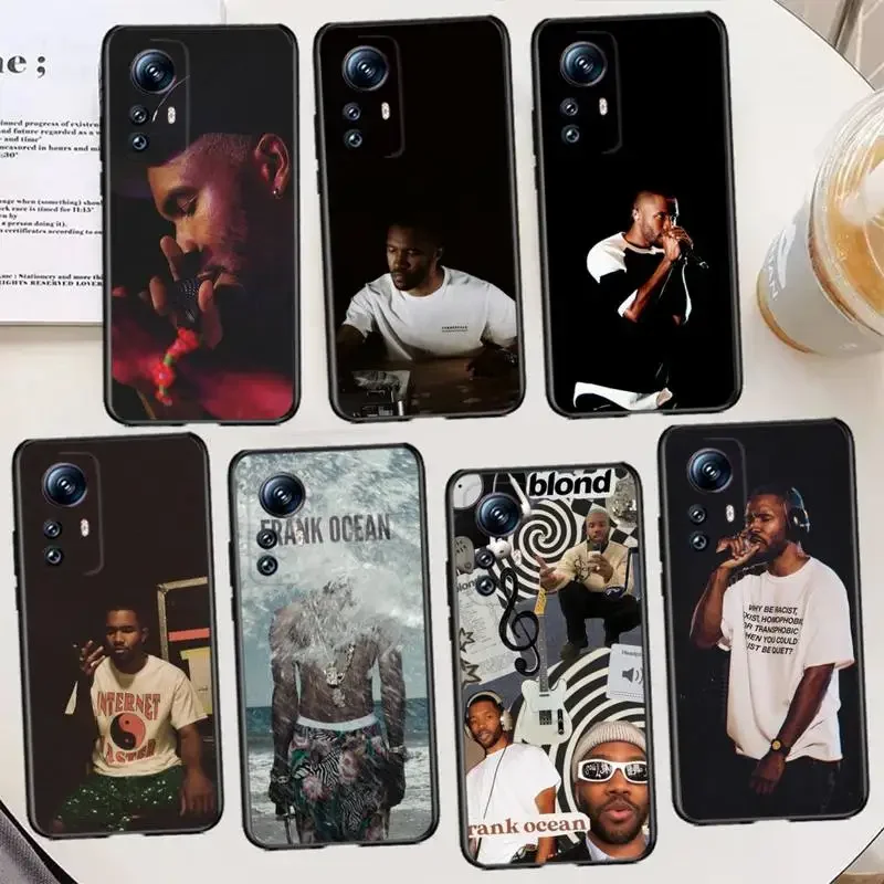 F-Frank Singer Ocean B-Blonde Phone Case For XIAOMI 12SUltra 12S 11x max3 note10 lite 9T pro pocoX3 M3 Silicone Cover Soft black