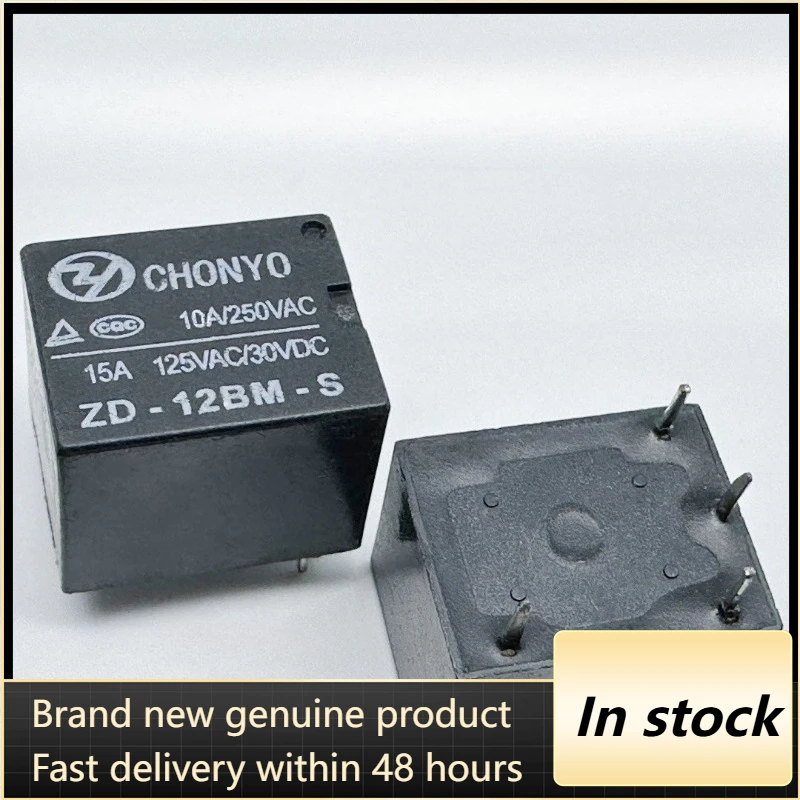 （Large quantity negotiable ）New 1pcs/lot ZD-12BM-S T73A-12V 4pins 10A