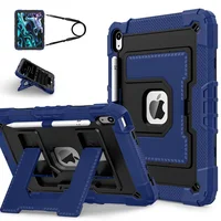 Funda para iPad 7. a 8 a 9 a generación 10,2 Funda para iPad 11. a generación 11 10 a 10,9 Funda segura a prueba de golpes para tableta con soporte híbrido de silicona para PC