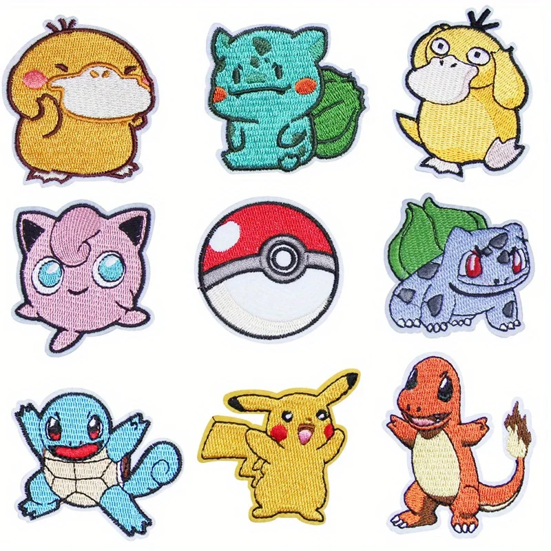 Anime Game Cute Duck Patch for Clothing Cartoon Animals Badges Iron On Patches Sewing Fabric Patch Stripes Diy Patch Sticker