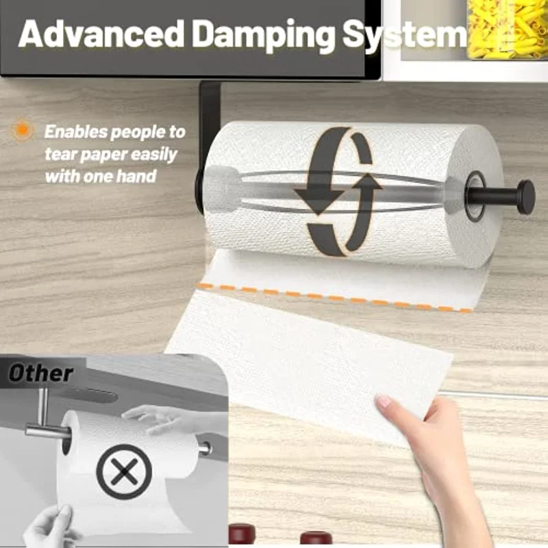 Wall Mount toilet paper holder Roll paper Towel Holder Single Hand Operate Paper Towel Holder Wall Shelf bathroom accessories