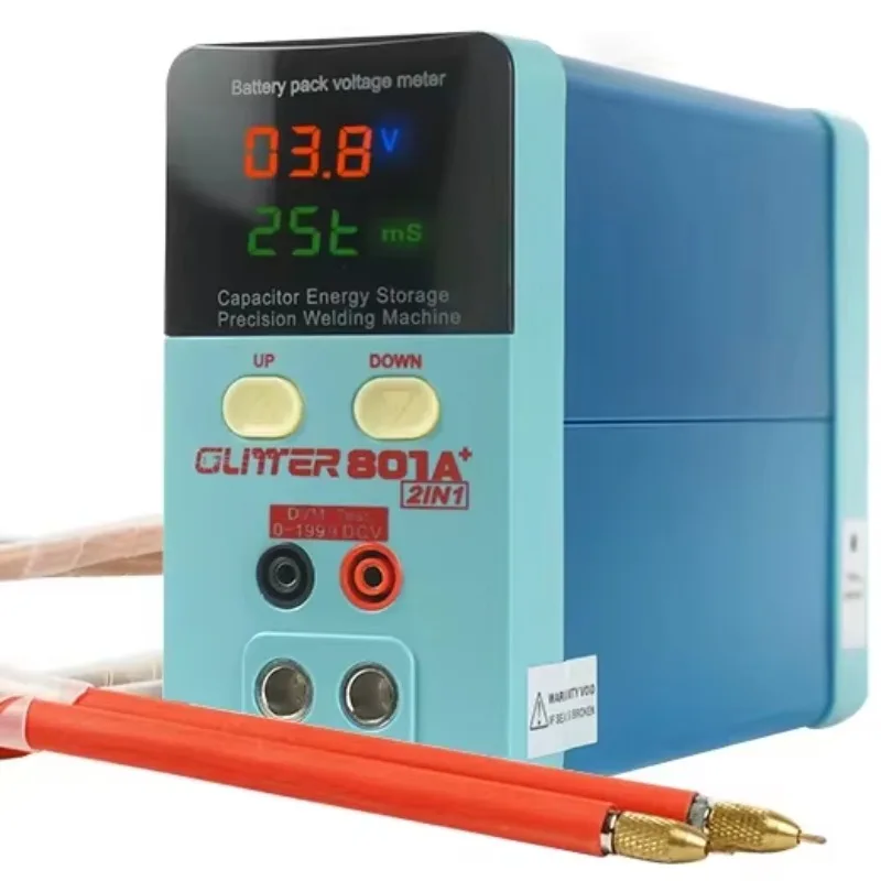 

GLITTER 801A+ Lithium Battery Soldering Welder With 70A Spot Welding Pen 18650 Battery Spot Welding Machine for DIY Battery Pack