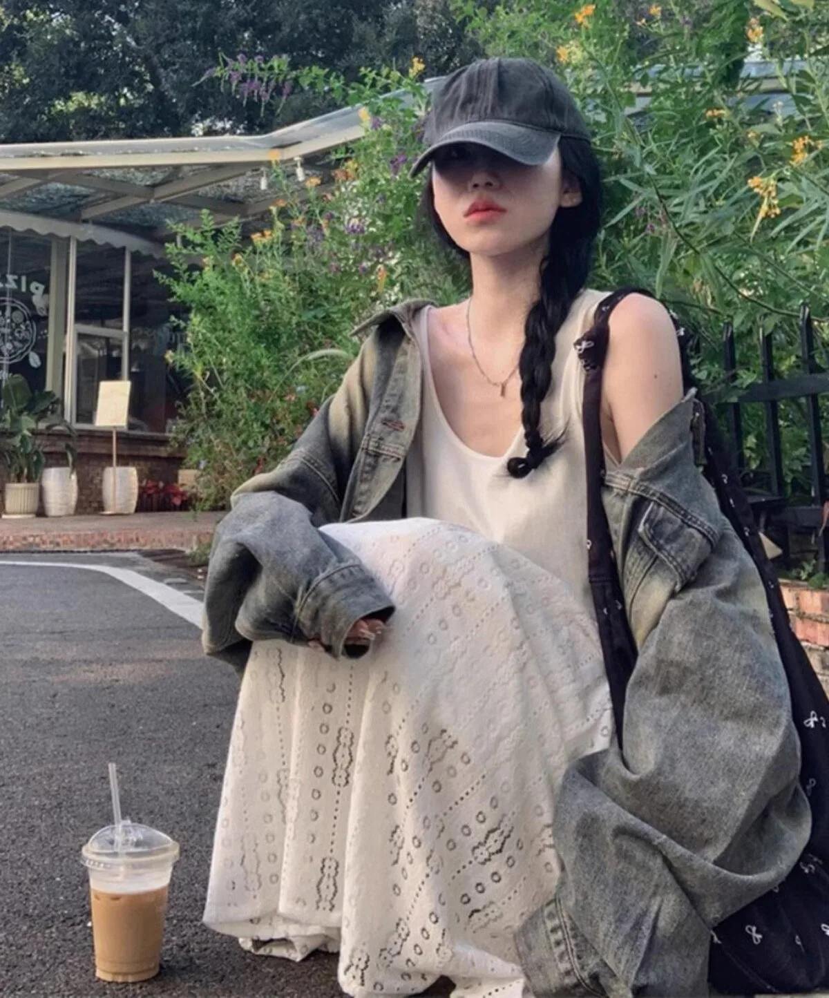 Denim Coats Jacket For Women Womens Autumn Vintage Tweed Sashes Waist-Closed Collared Ruffled Checked Epaulettes Notched Jackets