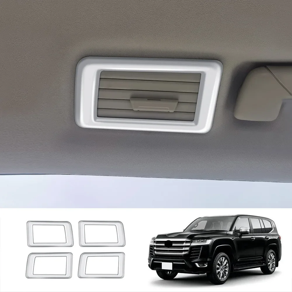 

Для Toyota Land Cruiser 300 LC300 2022 2023 2024, аксессуары для интерьера, задняя крыша, кондиционер, розетка переменного тока, накладка на крышку
