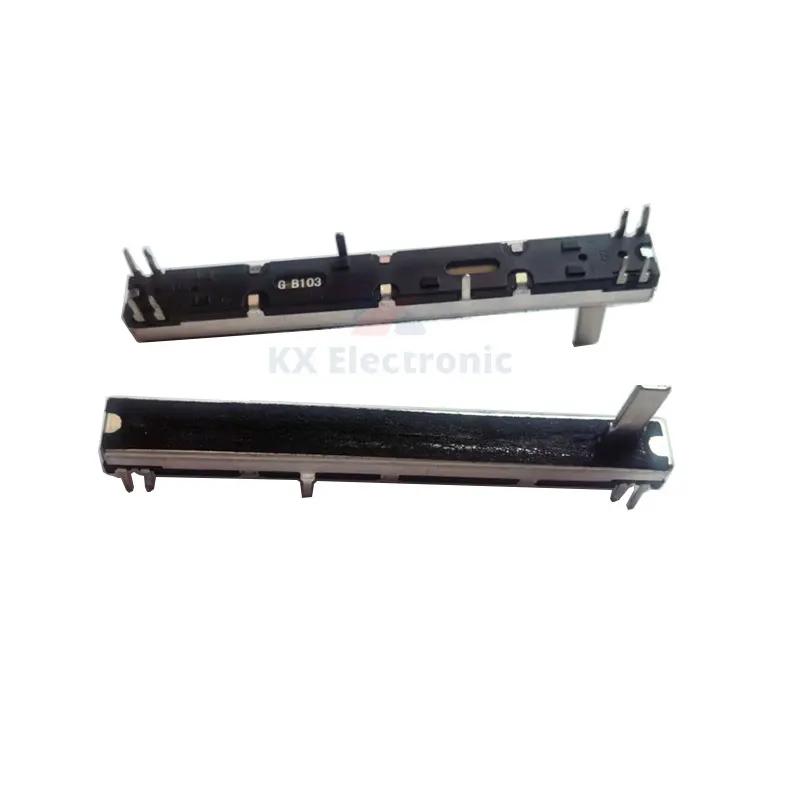 2 pz 75mm Potenziometro a scorrimento dritto 8 Pin A103 B103 A203 A503 Doppio Fader A10K B10K A20K A50K Soundcraft EFX8 Fader A10Kx2