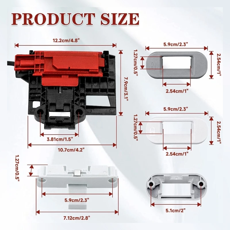 Assembly W10240513 W10238287 ซ่อมเครื่องซักผ้าเครื่องซักผ้าฝาปิดล็อคDropshipping