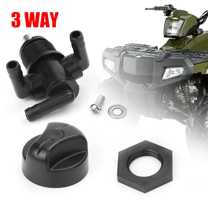 

Motorcycle 3-Way Fuel Valve Petcock Knob Nut ATV 7052161 5432559 for Polaris ATP Magnum Sportsman Trail Boss Worker Xplorer