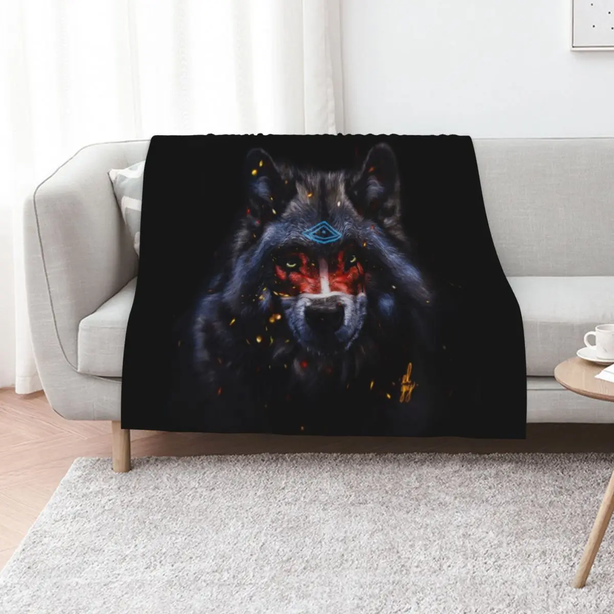 The Shaman Throw Blanket for winter Custom Polar Decorative Sofas Plush Sofa Throw Blankets
