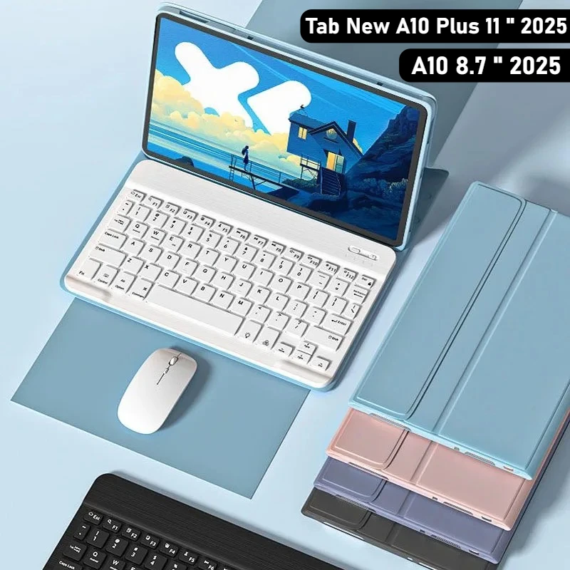 

For New Tab A10 + Plus 11 inch 2025 Detachable Keyboard Case For Samsung Galaxy Tab A10 8.7" Smart Funda Shockproof Tablet Cover